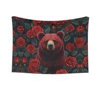 WZYCWB Coperta per animali domestici con stampa di orsetti rossi, disponibile in una varietà di misure, adatta per ceste, letti e nidi