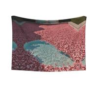 WZYCWB Coperta per animali domestici con stampa di petali rosa, disponibile in una varietà di misure, adatta per ceste, letti e nidi per animali domestici