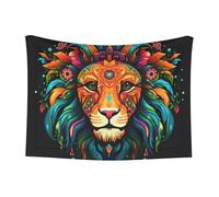 WZYCWB Coperta per animali domestici con stampa di un leone, adatta per cucce per animali domestici, cucce per cani/cesti per gatti