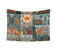 WZYCWB Coperta stampata con animali e piante, disponibile in una varietà di misure, adatta per ceste, letti e nidi per animali domestici