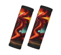 WZYCWB Copertura per trolley con stampa di Dragon King in Fire, accessorio per bagagli, un comodo compagno di viaggio