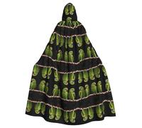 WZYCWB Coppia di mantelli con cappuccio stampati con pappagalli della foresta pluviale, adatti per feste in maschera, feste di Halloween e cosplay