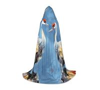 WZYCWB Coppia di mantello con cappuccio per ragazzi con stampa Gru Airons M perfetto per maghi e costumi da gioco di ruolo (S-L)