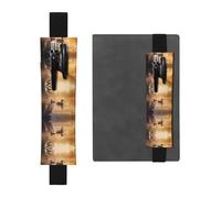 WZYCWB Coppia di portapenne in PVC con stampa di anatre reali galleggianti + astuccio portapenne creativo con fascia elastica design antiscivolo