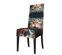 WZYCWB Coprisedia decorativo e protettivo con gatto a bocca aperta, in tessuto elasticizzato, sfoderabile e lavabile