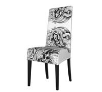 WZYCWB Coprisedia decorativo e protettivo con scimmia astratta stampata in tessuto elasticizzato rimovibile e lavabile