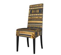 WZYCWB Coprisedia decorativo e protettivo con stampa di affreschi faraonici egiziani, tessuto elasticizzato, rimovibile e lavabile