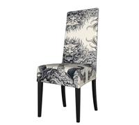 WZYCWB Coprisedia decorativo e protettivo in tessuto elasticizzato con motivo a linee Kirin, sfoderabile e lavabile