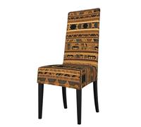 WZYCWB Coprisedia decorativo e protettivo in tessuto elasticizzato stampato con affreschi egiziani, rimovibile e lavabile