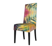 WZYCWB Coprisedia elasticizzato per sedie da pranzo con schienale quadrato, sedie da preacher, sedie da pranzo, copertura protettiva rimovibile