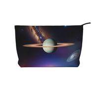WZYCWB Cosmic Saturn - Borsa per cosmetici in velluto a coste, da donna, portatile, con cerniera, adatta per viaggi e conservazione quotidiana, cosmetici