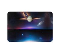 WZYCWB Cosmic Saturn - Zerbino antiscivolo, 40,6 x 61 cm, protegge il soggiorno, il bagno, la porta d'ingresso
