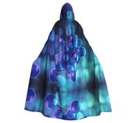 WZYCWB Costume da carnevale in maschera, mantello con cappuccio con motivo CO2, adatto per giochi di ruolo di Natale e Halloween