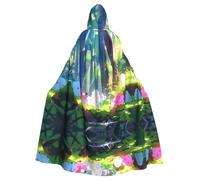 WZYCWB Costume da carnevale in maschera, mazzo di carine. Mantello con cappuccio a fantasia, adatto per giochi di ruolo di Natale e Halloween