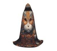 WZYCWB Costume da cosplay con cappuccio a forma di occhio di gatto, con cappuccio, per feste e feste