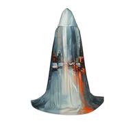 WZYCWB Costume da cosplay con cappuccio e fantasia a L della città sfocata - Accessori per feste in costume