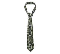 WZYCWB Cravatte da uomo per adulti con pianta verde (7,9 cm), adatte per lavoro quotidiano, matrimoni, feste e riunioni, mostrano uno stile aziendale formale.