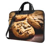 WZYCWB Crispy Cookie - Borsa a tracolla per computer portatile, adatta per uso quotidiano in ufficio e viaggi d'affari, Nero , 15.6 inch