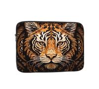 WZYCWB Custodia per laptop da 10" con tigre bianca e baffi compatibile con laptop da 10-17". Un accessorio leggero, portatile ed elegante.