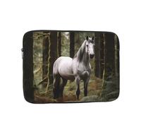 WZYCWB Custodia per laptop da 12" con cavallo bianco nella giungla compatibile con laptop da 10-17". Un accessorio leggero, portatile ed elegante.
