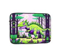 WZYCWB Custodia per laptop da 15 pollici stampata con dinosauro verde per laptop da 10 a 17 pollici, perfetta sia per uso aziendale che per il tempo libero.