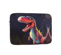 WZYCWB Custodia stampata per laptop da 10 pollici con dinosauro dalla bocca grande per laptop da 10 a 17 pollici, perfetta sia per uso aziendale che per il tempo libero.