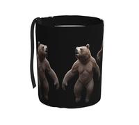 WZYCWB Dancing Grizzly Bear, cestino da appendere per auto, pratico e comodo, adatto per diversi modelli di auto, fornendo spazio ideale per riporre oggetti