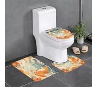 WZYCWB Divertente set di 3 tappeti da bagno Tengu per camera da letto, tappetino da cucina, vasca da bagno e decorazione per la casa