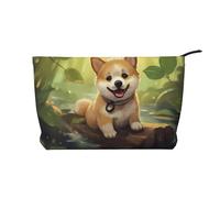 WZYCWB Divertente trousse da viaggio con stampa di volpe, perfetta per viaggi di lavoro e vacanze., Cane divertente., Taglia unica