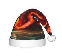 WZYCWB Dragon King in Fire Pattern Fun Christmas Party Hat Class Party Activity Holiday Christmas Decoration Hat