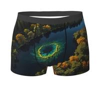 WZYCWB Dream Core Ocean Printed Boxer da uomo - slip traspirante e ad asciugatura rapida, multiplo (S-XXL), Nero, S