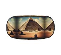 WZYCWB Dreaming of The Pyramids of Khufu - Astuccio multifunzione, portatile e resistente, per ufficio e scuola, Nero , Taglia unica, Beauty Case
