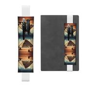 WZYCWB Dreaming of the Pyramids of Khufu Diary, portapenne in PVC e portapenne con elastici e segnalibri sono le migliori scelte regalo., Bianco, Taglia unica, bianco, Taglia unica