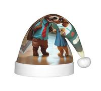 WZYCWB due adorabili cuccioli modelli divertente cappello festa di Natale, festa di classe attività vacanza decorazione di Natale cappello