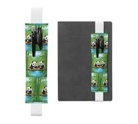 WZYCWB due graziosi astucci per matite con panda, portapenne in PVC e portapenne con elastici e segnalibri sono le migliori scelte regalo.