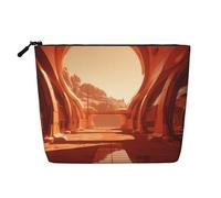 WZYCWB Dune Building - Borsa cosmetica con fantasia, borsa da viaggio multifunzione, per riporre oggetti di uso quotidiano