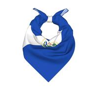 WZYCWB El Salvador Bandana sciarpa stampata per uomo e donna alla moda quadrata testa e collo bandana multifunzionale