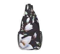 WZYCWB Elegante borsa a tracolla da uomo con stampa floreale, zaino casual con tracolla regolabile per corsa, escursionismo e pendolari quotidiani