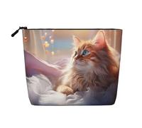 WZYCWB Elegante borsa cosmetica a forma di gatto, borsa cosmetica da viaggio, borsa multifunzionale per riporre oggetti di uso quotidiano