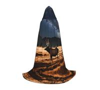 WZYCWB Elk in the Meadow M Mantello con cappuccio stampato perfetto per maghi e costumi da gioco di ruolo (S-L)