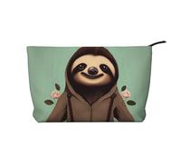 WZYCWB Enorme borsa per cosmetici con stampa di orche assassine, perfetta per viaggi di lavoro e viaggi., Sloth dei cartoni animati., Taglia unica