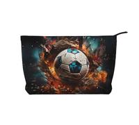 WZYCWB Enorme borsa per cosmetici con stampa di orche assassine, perfetta per viaggi di lavoro e viaggi., Calcio petardo, Taglia unica