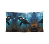 WZYCWB Enorme orche assassine festa Banner decorazione festa banner adatto per feste di compleanno o decorazioni di vacanza