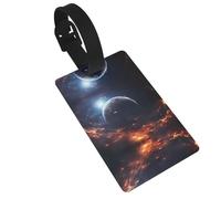 WZYCWB Etichette per bagagli con motivo magnifico pianeta, accessori da viaggio per aerei, zaini e bagagli
