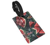 WZYCWB Etichette per bagagli con motivo melone nell'acqua, accessori da viaggio per aerei, zaini e bagagli