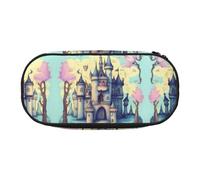 WZYCWB Fairytale Castle - Astuccio portamatite di grande capacità, multifunzione, portatile e resistente, per ufficio e scuola, Nero , Taglia unica, Beauty Case