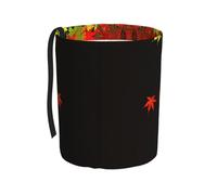 WZYCWB Falling Maple Leaves Cestino portatile per auto, pratico secchio portaoggetti per auto, pratico, comodo e pieghevole, un must per le auto.