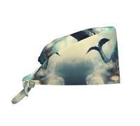 WZYCWB Fantastico cappello da lavoro traspirante con fascia per il sudore e cravatta posteriore regolabile, adatto per uomini e donne, nero
