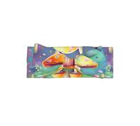 WZYCWB Fantasy Dream, fascia elastica per capelli con fiocco a forma di fungo, accessorio per capelli per bambini da 0 a 6 mesi