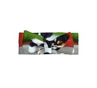 WZYCWB Fascia elastica per capelli con fiocco per cuccioli, colore bianco e nero, per bambine da 0 a 6 mesi, regalo molto significativo